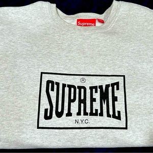 Supreme sweater XL grey